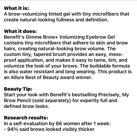 BrandNew Benefit Gimme Brow Gel -#5 - Picture 3 of 3